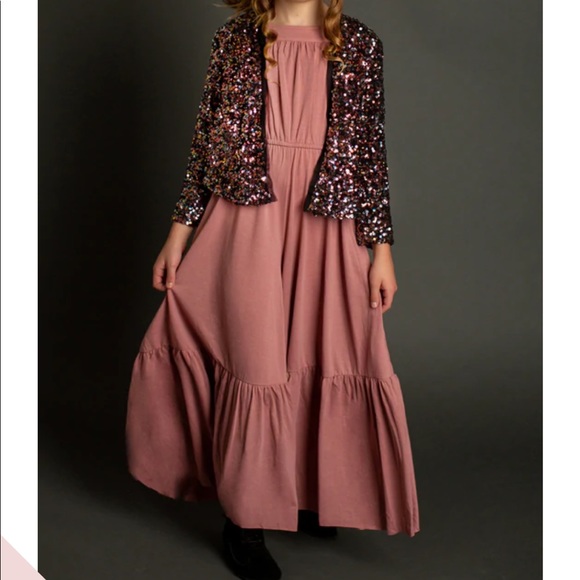 Joyfolie Sylvi Jumpsuit Romper, Rose Pink Dusty Orchid, girls 7, New with Tags - Picture 2 of 8